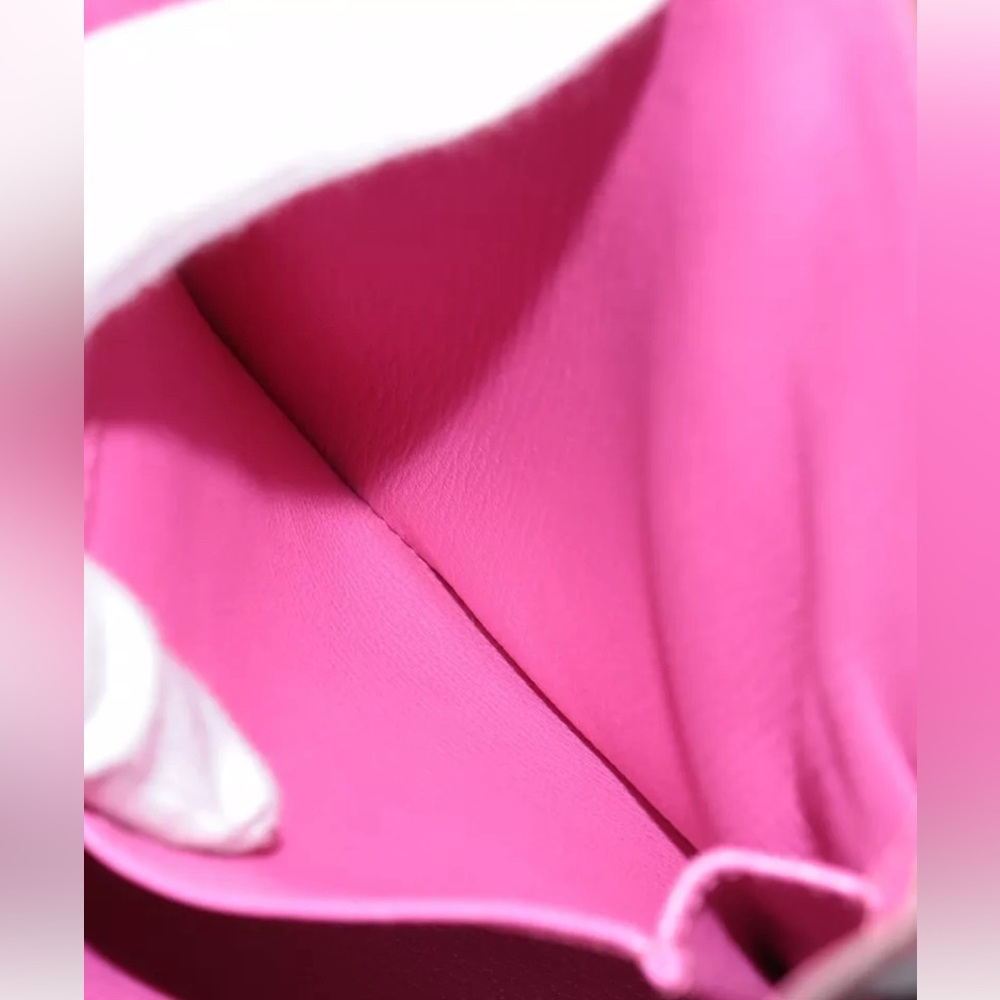 ♥️SOLD!💃🏽 AUTHENTIC HERMES Kelly 35cm Verso ROUGE & Pink Rose Tyrian Leather - Picture 9 of 9